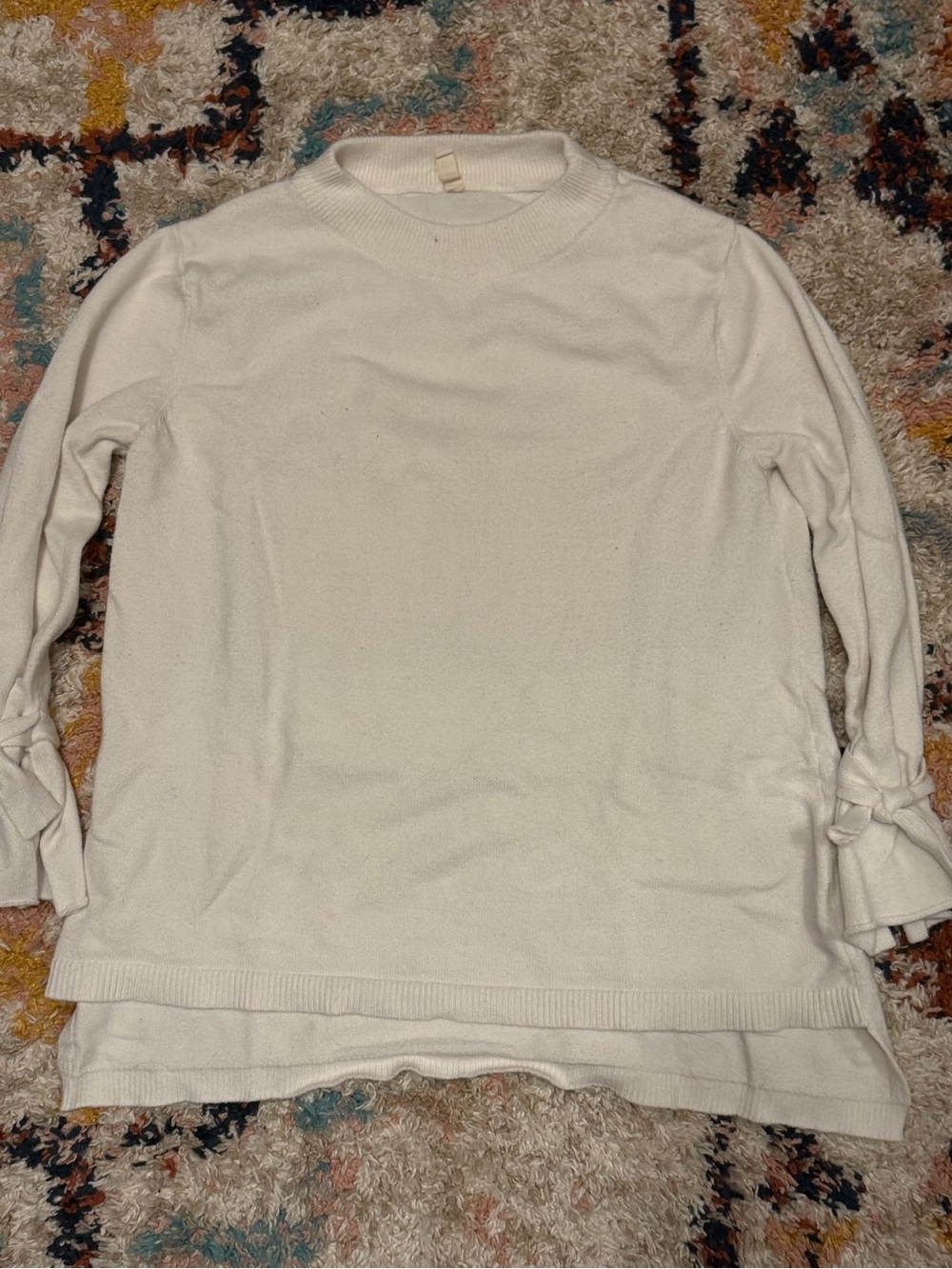 Cream Bow-Sleeve Sweater by Wishlist – Size M/L